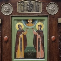 Дорогая подарочная икона Петра и Февронии