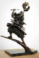 статуэтка ниндзя из бронзы