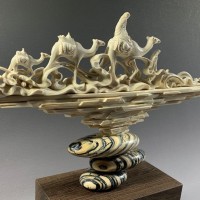 Авторская скульптура караван верблюды