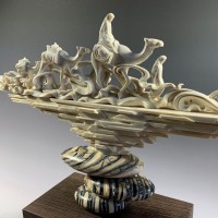 Эксклюзивная скульптура караван верблюды