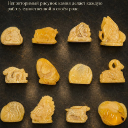 Янтарная коллекция знаков китайского гороскопа