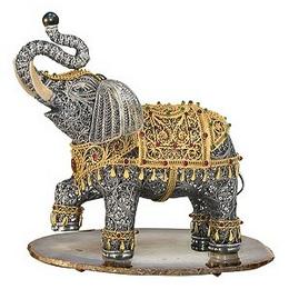 Статуэтка Большой слон (серебро, h=35 см)