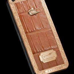 iPhone 5s Unico Alligatore Sabbia d'Oro