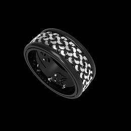 Черные кольца с черными бриллиантами
