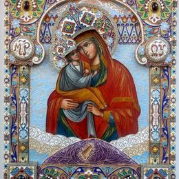 Почаевская икона божьей матери (19 век)