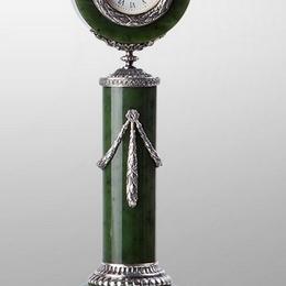Каминные часы "Фаберже в зеленом"