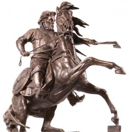 Скульптура Русский воин (h=56 см., бронза)