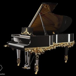 Позолоченный декор от Baldi поднимает пианино Steinway & Sons на следующий уровень