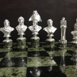 Шахматы из бронзы Наполеон-Кутузов