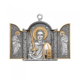 Складень «Святой Михаил» малый (серебро)