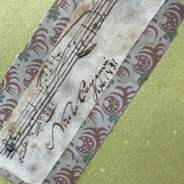 Рукописные ноты с автографом Никколо Паганини