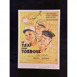 Постер фильма Такси в Тобрук с автографами