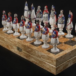 Шахматы Морская битва при Лепанто (фарфор)