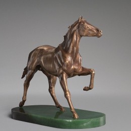 Конь гарцующий (бронза, L=37 см)