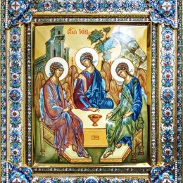 Икона Святая Троица (27 см)
