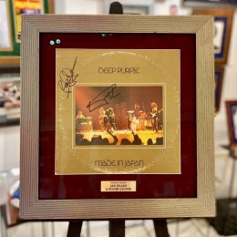 Иэн Гиллан и Роджер Гловер (Deep Purple) (пластинка с автографами)