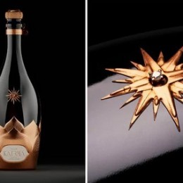 Уникальное шампанское Victor & Charles Karma с бриллиантом
