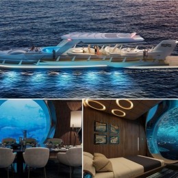 Новый символ статуса для миллиардеров – гибрид яхты и подводной лодки