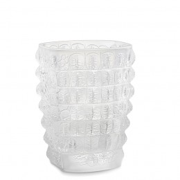 Lalique ваза Croco (матовый хрусталь)