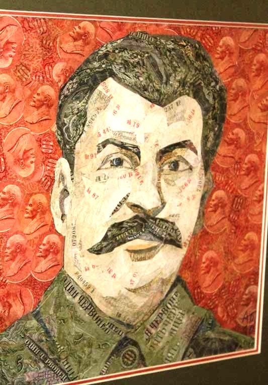 Портрет Сталина из советских денег