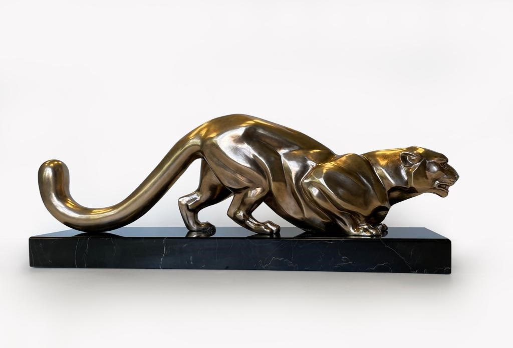 Скульптура из бронзы Леопард