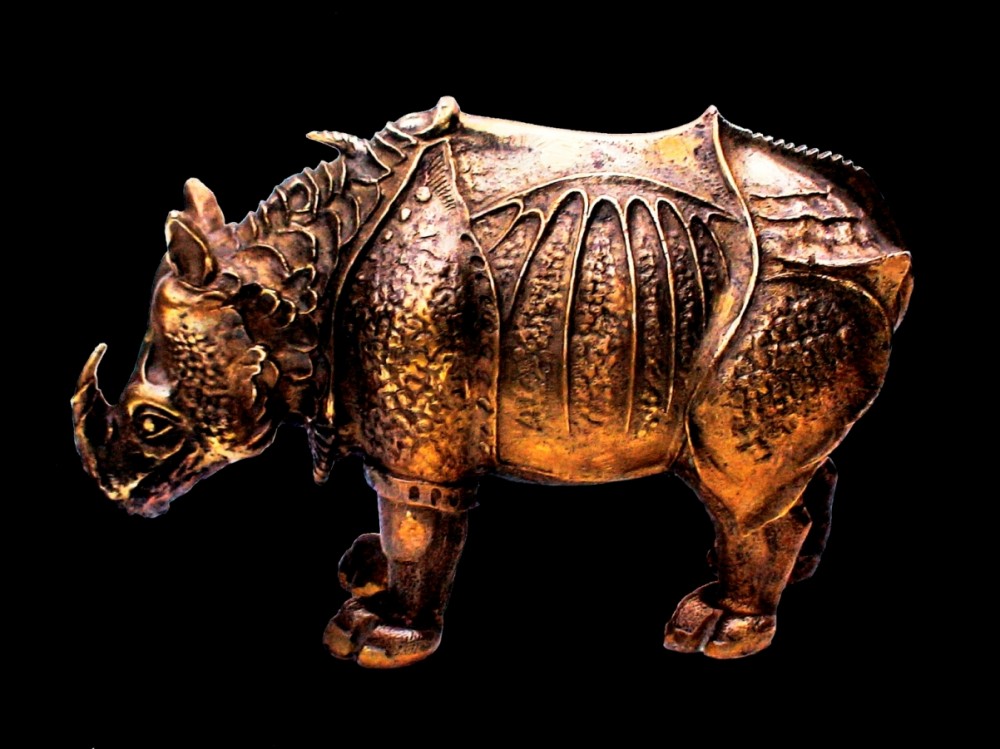 Бронзовый носорог Дюрера