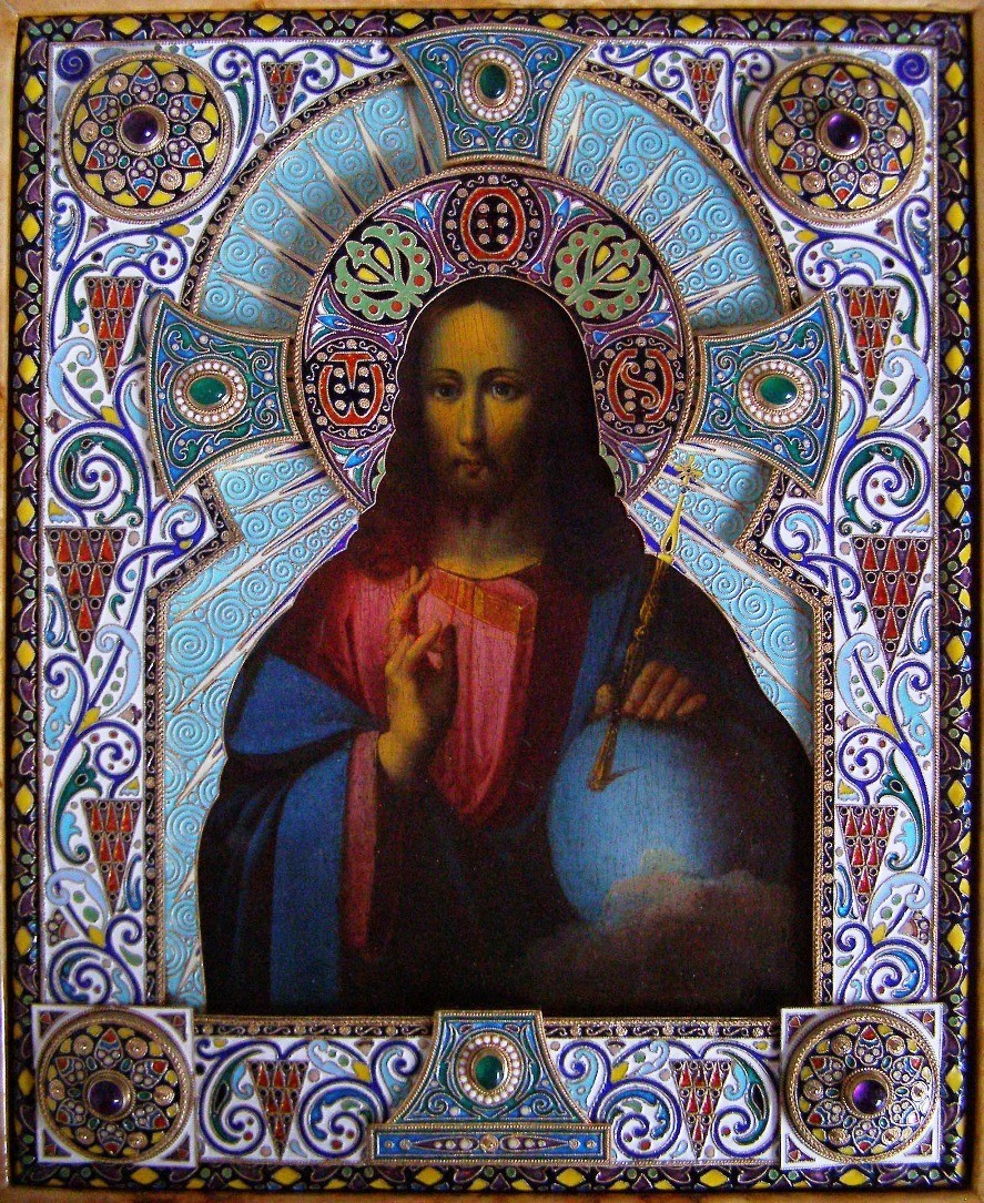 Икона Господь Вседержитель 19 век