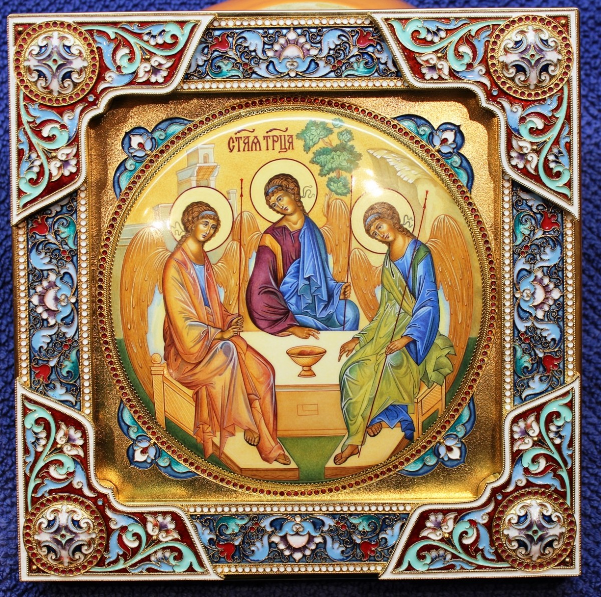 Икона Святая Троица (20 см)