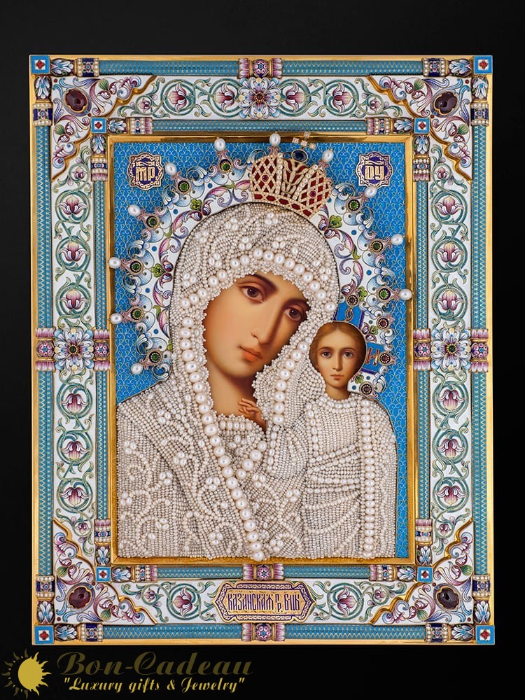 Ювелирная икона Казанская (31 см)