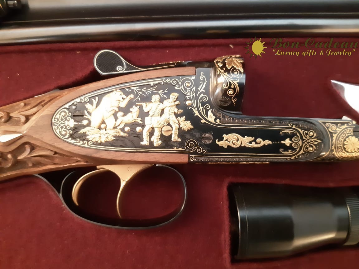 Инкрустированное золотом ружьё МЦ-111