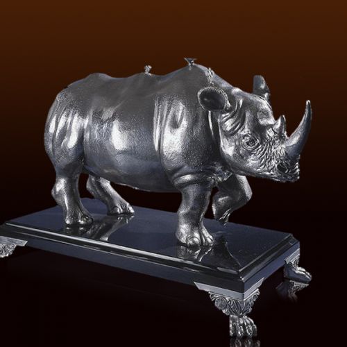 Носорог из серебра