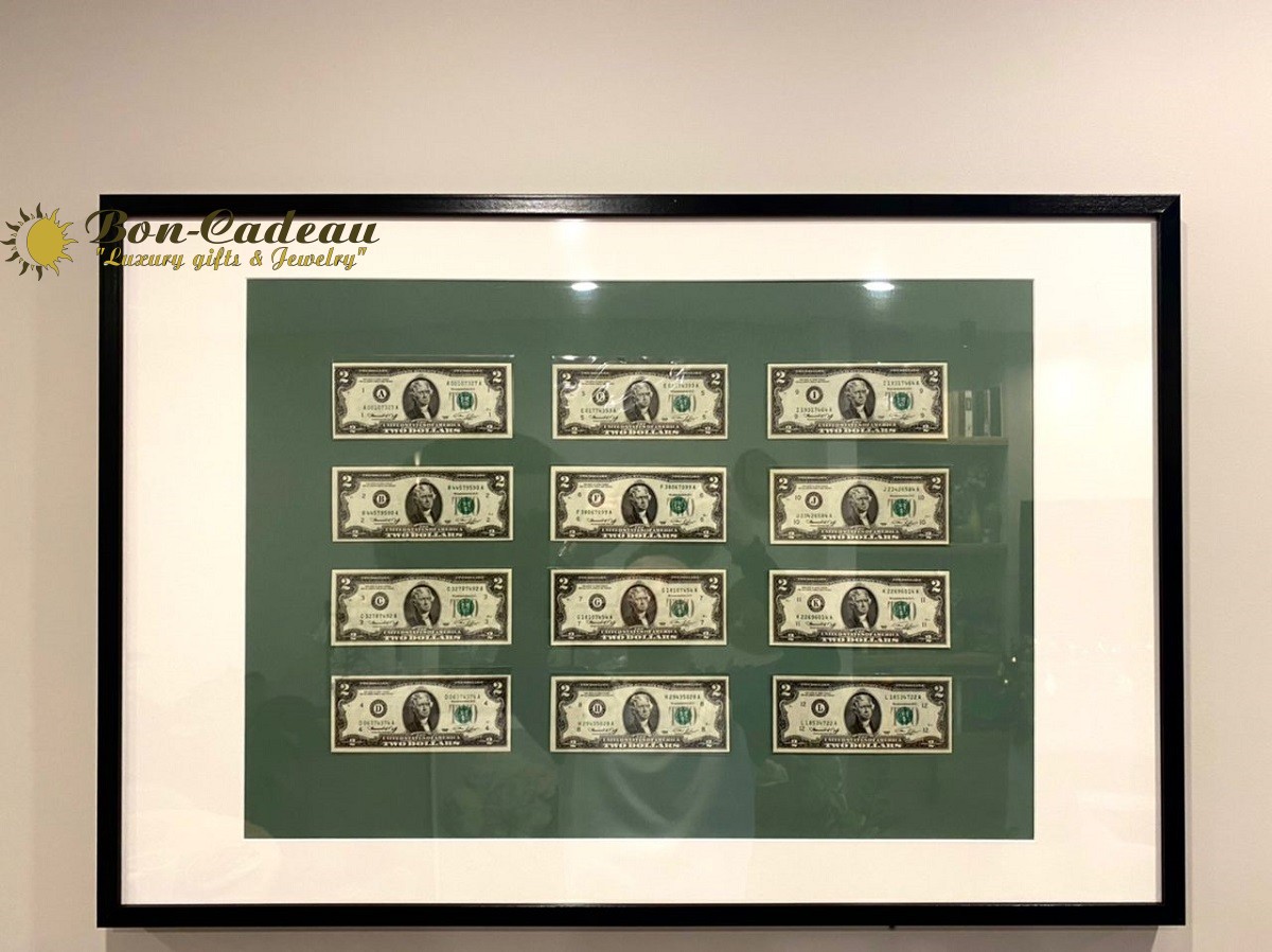 2-х долларовые купюры всех 12 банков США 1976 г/в