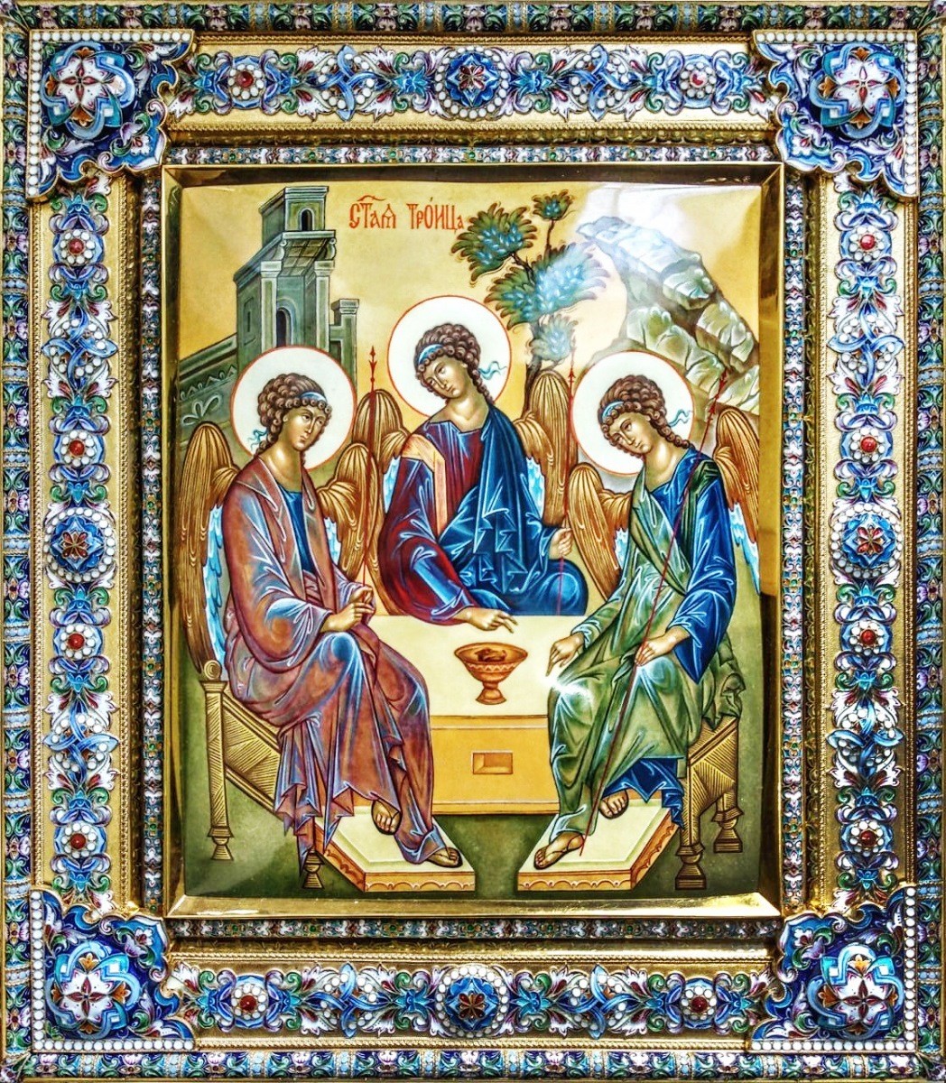 Икона Святая Троица (27 см)
