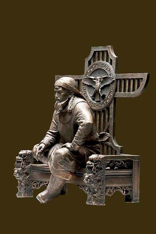 Скульптура «Чингисхан» (бронза, h=30 см)