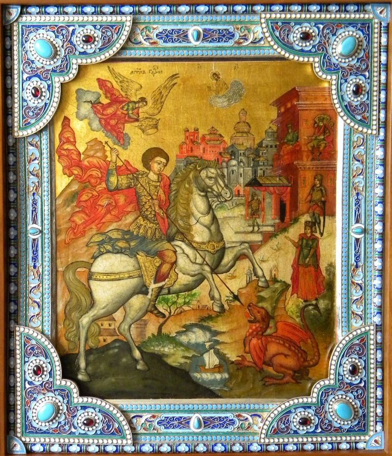 Коллекционная икона "Георгий Победоносец"