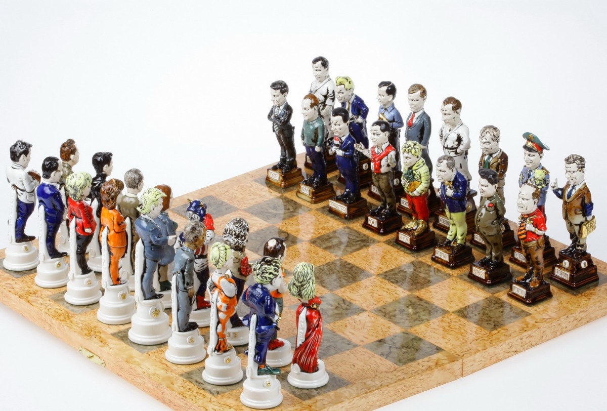 Премиальные шахматы Политики на шахматной доске 60 кг