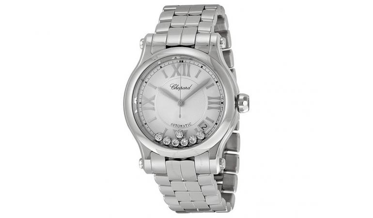 Chopard Happy Sport Diamond & Stainless Steel Bracelet Watch